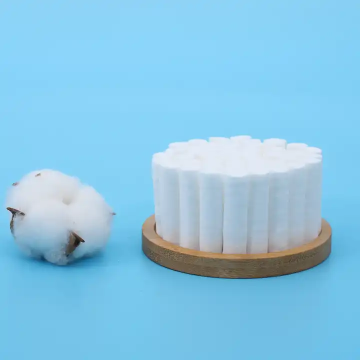 Customized disposable medical hydrophilic absorbent dental cotton roll